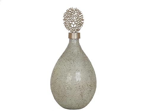 BOTELLA VIDRIO PLATEADO TAPA METAL DORADO von AlexandreHouse