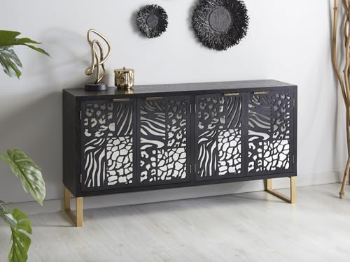 BUFFET ESPEJO 4P. KSENIA NEGRO 150X35X80 CMS. 150x35x80 cms von AlexandreHouse