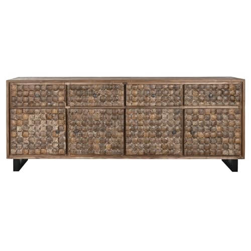 BUFFET TECA RECICLADA COCO 200X45X80 4 PUERT 4 CAJ von AlexandreHouse