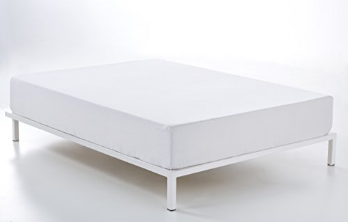 Bajera ajustable color blanco Cama de 135/140 (alto 30 cm) - 100% algodón - 200 hilos. Gramage: 125 von AlexandreHouse