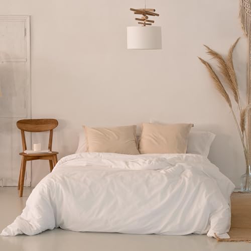 Basic 200 tc Funda nórdica 220x220 cm (Cama 135/140) Blanco von AlexandreHouse