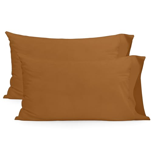 Basic Funda de almohada 50x75 cm (x2) (Cama 150/160) Terracota von AlexandreHouse