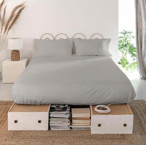 Basic Sabana 260x270 cm (Cama 180/200) Gris von AlexandreHouse