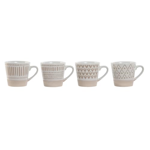 CAFE SET 4 GRES 8X6X7,5 180ML MATE BEIGE von AlexandreHouse