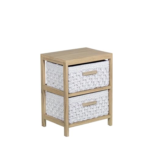 CAJONERA MADERA C/2 CAJONES TELA, MADERA PAULOWNIA_40X30X52CM CAJONES:36X28X19CM CAJONERA MADERA C/2 CAJONES TELA, MADERA PAULOWNIA_40X30X52CM CAJONES:36X28X19CM von AlexandreHouse