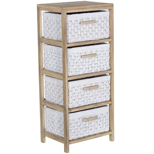 CAJONERA MADERA C/4 CAJONES TELA, MADERA PAULOWNIA_40X30X94CM CAJONES:36X28X19CM CAJONERA MADERA C/4 CAJONES TELA, MADERA PAULOWNIA_40X30X94CM CAJONES:36X28X19CM von AlexandreHouse