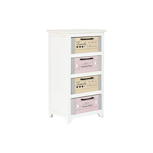 CAJONERA PAULOWNIA 40X29X73,5 4 CAJONES BLANCO von ZOMTOON