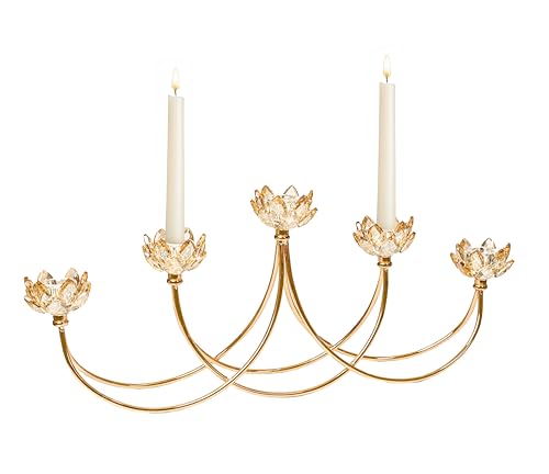 CANDELABRO 5 VELAS METAL DORADO/VIDRIO CANDELABRO 5 VELAS METAL DORADO/VIDRIO von AlexandreHouse