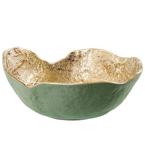 CENTRO REDONDO ALUMINIO ORO/VERDE_31X30X13CM CENTRO REDONDO ALUMINIO ORO/VERDE_31X30X13CM von AlexandreHouse