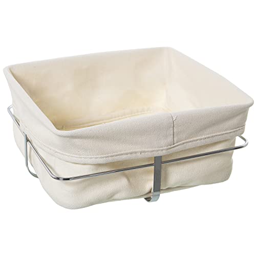 CESTA PAN C/TELA METAL CROMADOTELA:95% ALGODÓN+5% POLIÉSTE 22X22X10CM CESTA PAN C/TELA METAL CROMADOTELA:95% ALGODÓN+5% POLIÉSTE 22X22X10CM von AlexandreHouse