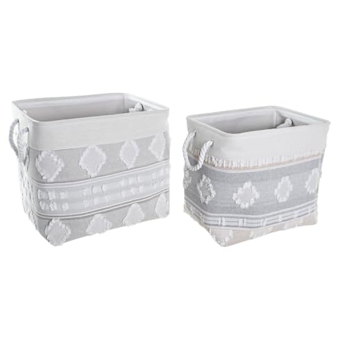 CESTA SET 2 ALGODON 45X35X40 GRIS von ZOMTOON