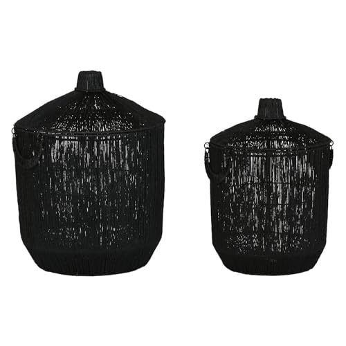 CESTA SET 2 YUTE METAL 40X40X52 CON TAPA NEGRO CESTA SET 2 YUTE METAL 40X40X52 CON TAPA NEGRO von AlexandreHouse