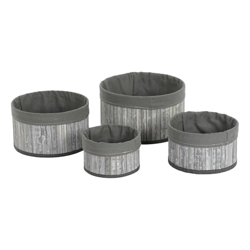 CESTA SET 4 BAMBU POLIESTER 30X30X17 GRIS CESTA SET 4 BAMBU POLIESTER 30X30X17 GRIS von AlexandreHouse