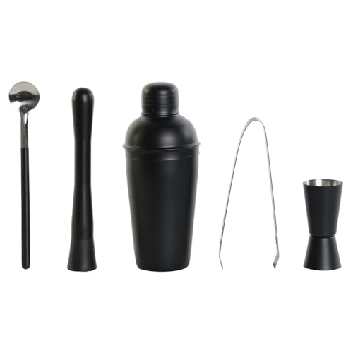 COCTEL SET 5 INOX 8X8X20 500ML NEGRO von AlexandreHouse