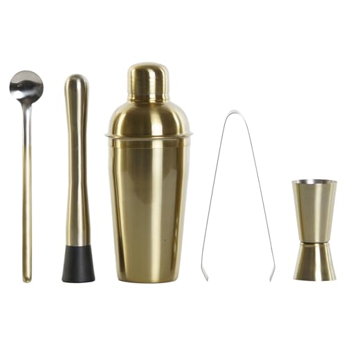 COCTEL SET 5 INOX 8X8X21 500ML DORADO von AlexandreHouse