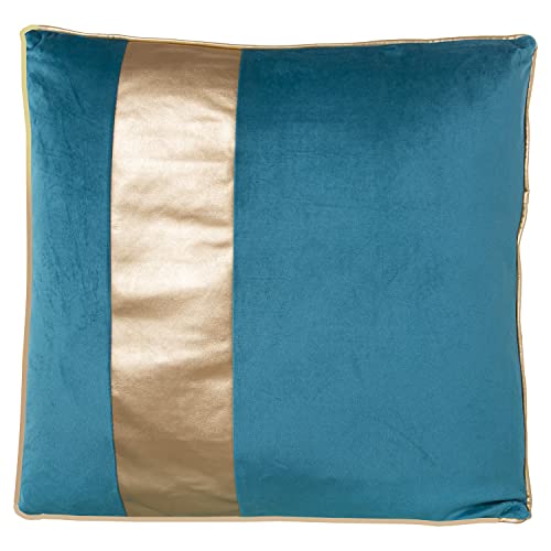 COJIN 45X45 TERCIOPELO AZUL FRANJA DORADA C/CREMALLERA 45X45CM von AlexandreHouse