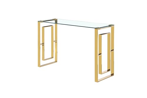 CONSOLA DORADA ACERO INOX/VIDRIO TEMPLADO von AlexandreHouse