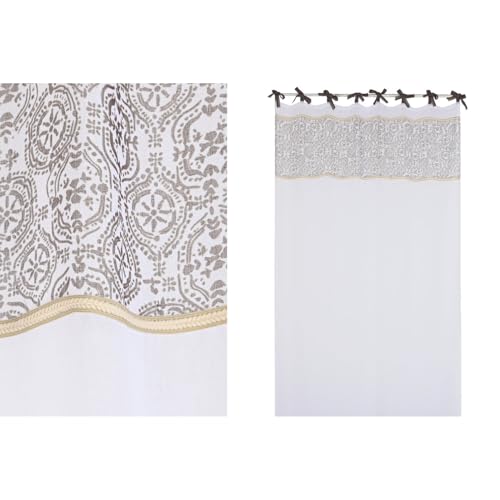CORTINA ALGODON 140X260X260 IMPRESA BLANCO von AlexandreHouse