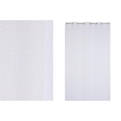 CORTINA POLIESTER 140X260X260 8 ANILLAS BLANCO von AlexandreHouse