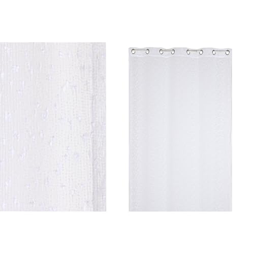 CORTINA POLIESTER 140X260X260 8 ANILLAS BLANCO von AlexandreHouse