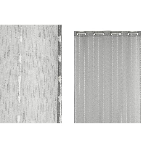 CORTINA POLIESTER 140X260X260 BORDADA GRIS CORTINA POLIESTER 140X260X260 BORDADA GRIS von AlexandreHouse
