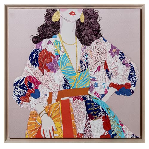 CUADRO LIENZO IMPRESO FIGURA M UJER 80X80CM MARCO PS von AlexandreHouse