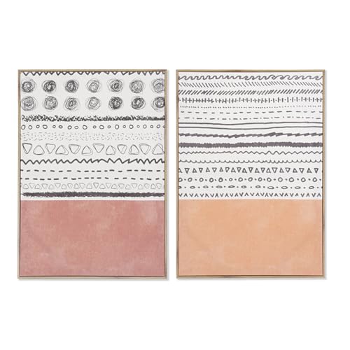 CUADRO LIENZO MDF 50X3X70 BOHO ENMARCADO 2 SURT. von AlexandreHouse