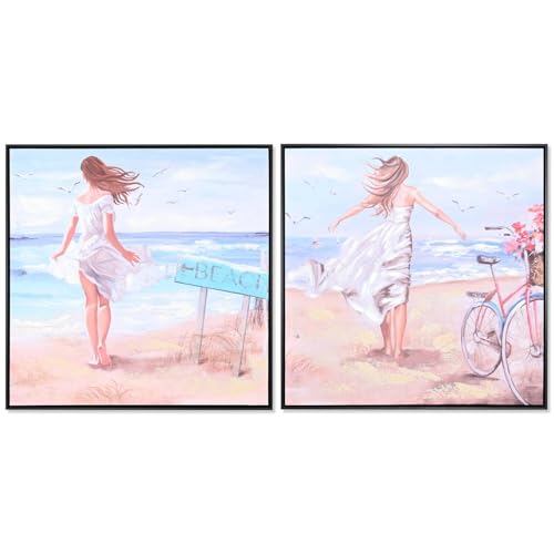 CUADRO LIENZO PS 83X3,5X83 CHICA PLAYA 2 SURT. von AlexandreHouse