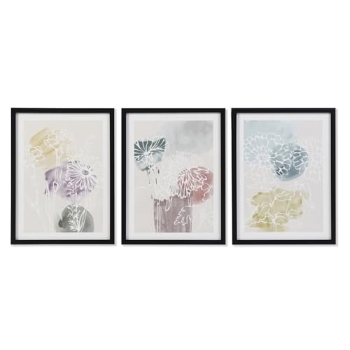 CUADRO PS MDF 30X3X40 FLORES ENMARCADO 3 SURT. von AlexandreHouse