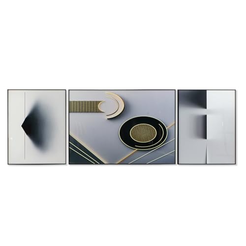 CUADRO SET 3 ALUMINIO MDF 240X3X80 ABSTRACTO von ZOMTOON