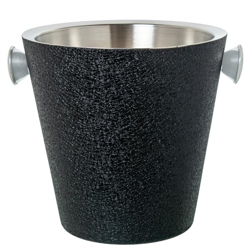 CUBO CHAMPANERA ACERO INOX., CUBIERTA NEGRA_27X23X23CM CUBO CHAMPANERA ACERO INOX., CUBIERTA NEGRA_27X23X23CM von AlexandreHouse