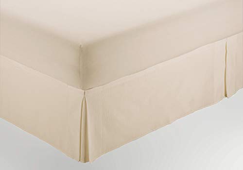 CUBRECANAPÉ HILO TINTADO RÚSTICO COLOR CREMA CAMA DE 135 CM - CIERRE CON VELCRO - 50% ALGODÓN / 50% POLIÉSTER - MEDIDAS: 135 X 190/200 + 35 CM von AlexandreHouse
