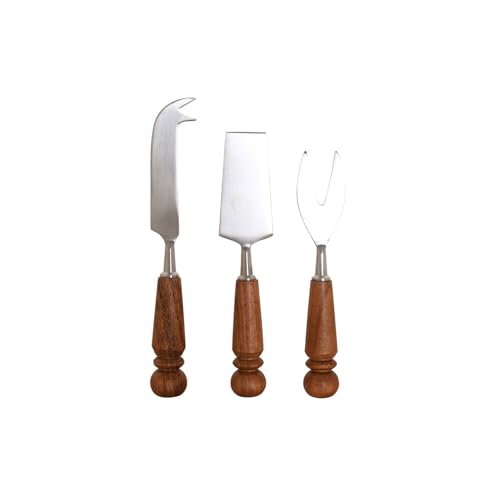 CUCHILLO SET 3 INOX ACACIA 2,75X1,5X18,5 QUESO von AlexandreHouse