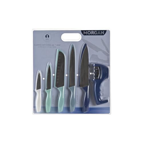 CUCHILLO SET 6 INOX PP 3X2X19 AZUL von AlexandreHouse