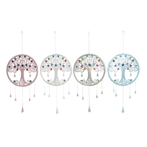 DECORACION COLGANTE METAL 33X3X81 ARBOL DE LA VIDA von AlexandreHouse
