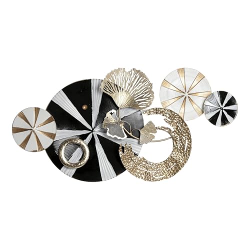 DECORACION PARED METAL 91X8,3X49,5 MODERNO NEGRO von AlexandreHouse