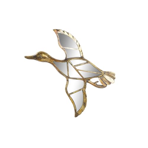 DECORACION PARED RESINA ESPEJO 38X3X37 PATO DORADO von AlexandreHouse