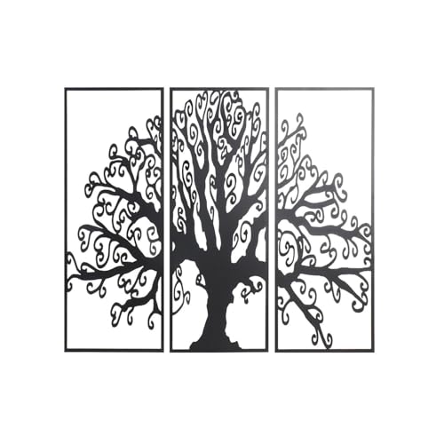 DECORACION PARED SET 3 METAL 105X1,3X91 ARBOL von AlexandreHouse