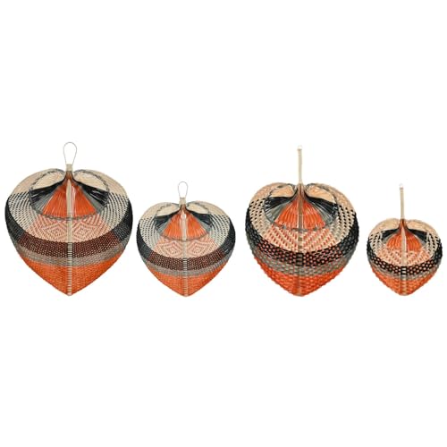 DECORACION PARED SET 4 BAMBU 57X1X71 ABANICO von AlexandreHouse