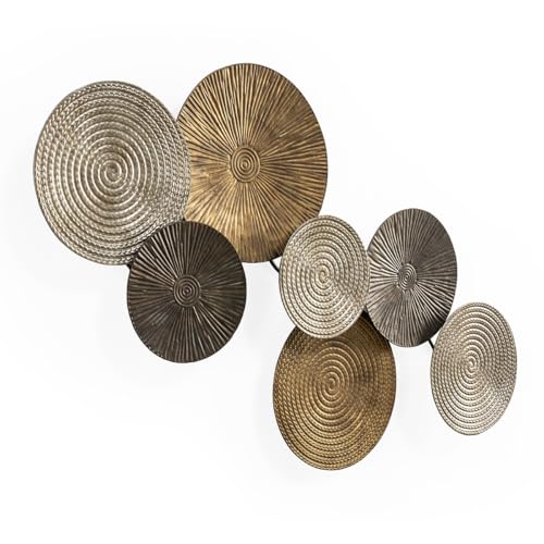 ESCULTURA 105X7X49 METAL DORADO/NEGRO/GRIS von AlexandreHouse