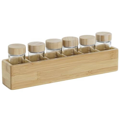 ESPECIERO SET 7 BAMBU CRISTAL 32,5X6,5X6,5 NATURAL von AlexandreHouse