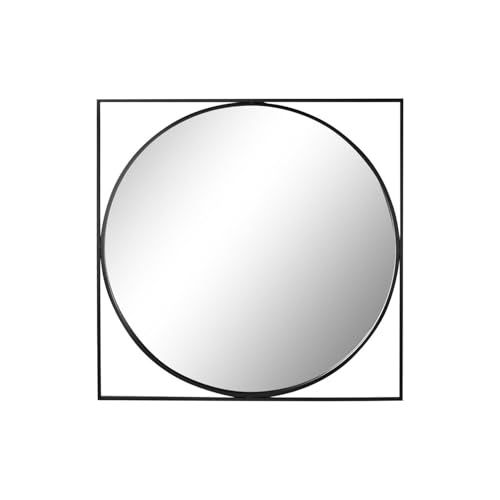 ESPEJO HIERRO CRISTAL 85,5X3X85,5 NEGRO von AlexandreHouse