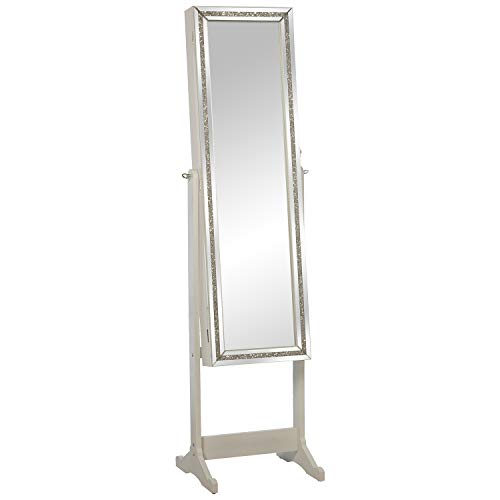 ESPEJO JOYERO PIE C/PUERTA PSBLANCO C/MARCO ESPEJO_46X36X158CM ESPEJO:26X110CM von AlexandreHouse