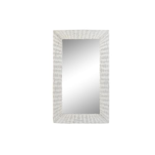 ESPEJO MIMBRE CRISTAL 87X4X147 TRENZADO BLANCO von AlexandreHouse