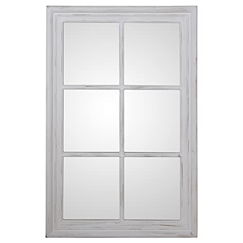 ESPEJO VENTANA DE PARED BLANCODECAPÉ MADERA EUCALIPTO 70X4,5X110CM, MARCO:8CM ANCHO von AlexandreHouse
