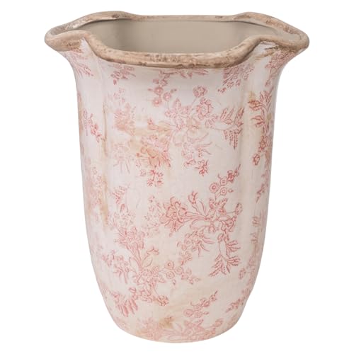 FLORERO ONDULADO PORCELANA BEIGE/ROSA von AlexandreHouse