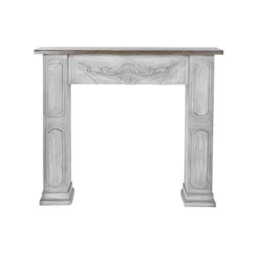 FRONTAL CHIMENEA ABETO MDF 110,5X23,5X100,5 BLANCO von AlexandreHouse