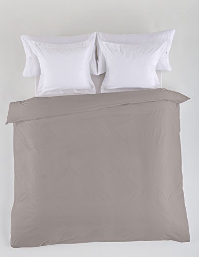 FUNDA NORDICA lisa color plomo Cama de 150/160 (1 pieza) - 50% algodón / 50% poliéster - 144 hilos. Gramage: 115 von AlexandreHouse