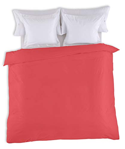 FUNDA NORDICA lisa color rojo Cama de 180/200 (1 pieza) - 50% algodón / 50% poliéster - 144 hilos. Gramage: 115 von AlexandreHouse