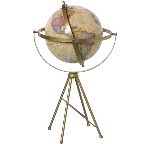 GLOBO TERRÁQUEO ø20CM C/BASE TRIPODE METAL LATÓN, GIRO LOCO_°25X47CM GLOBO TERRÁQUEO ø20CM C/BASE TRIPODE METAL LATÓN, GIRO LOCO_°25X47CM von AlexandreHouse